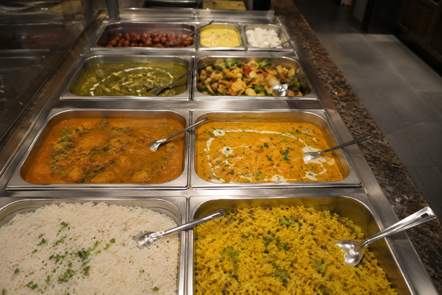 The Spices Restaurant & Bar now offers a Weekend Lunch Buffet! in this Location
